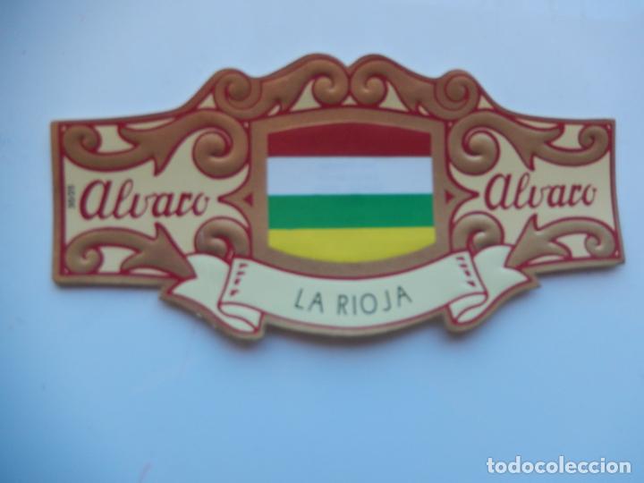 Collection cigar bands: VITOLA ALVARO - ESPA&Ntilde;A EN EUROPA - LA RIOJA - 13X7 CM