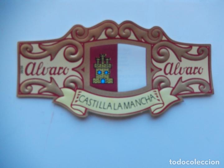 Collection cigar bands: VITOLA ALVARO - ESPA&Ntilde;A EN EUROPA - CASTILLA LA MANCHA - 13X7 CM