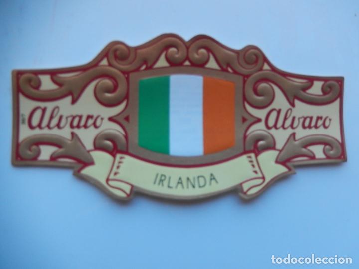Collection cigar bands: VITOLA ALVARO - ESPA&Ntilde;A EN EUROPA - IRLANDA - 13X7 CM