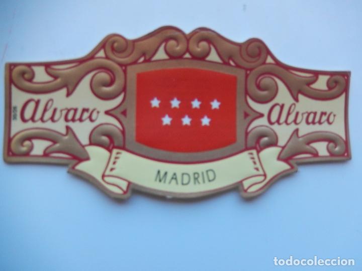Collection cigar bands: VITOLA ALVARO - ESPA&Ntilde;A EN EUROPA - MADRID - 13X7 CM