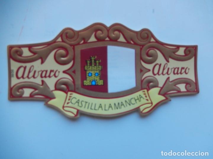 Collection cigar bands: VITOLA ALVARO - ESPA&Ntilde;A EN EUROPA - CASTILLA LA MANCHA - 13X7 CM