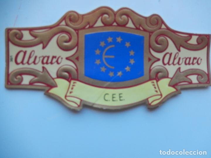 An&eacute;is de charuto de cole&ccedil;&atilde;o: VITOLA ALVARO - ESPA&Ntilde;A EN EUROPA - C.E.E. - 13X7 CM