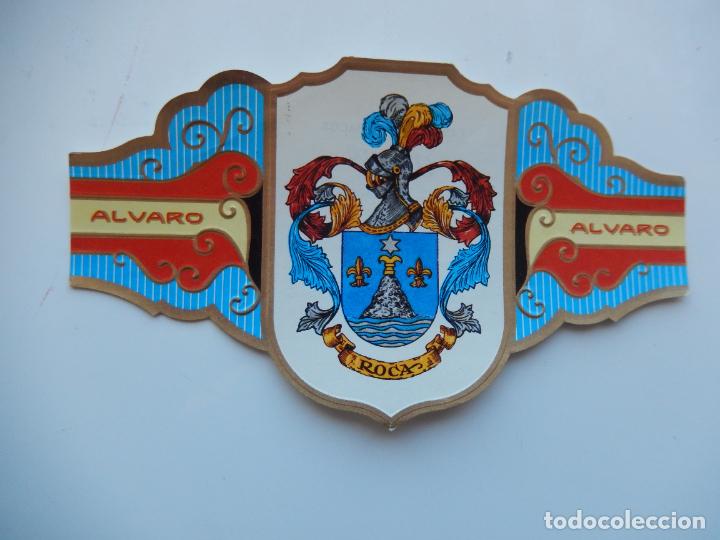 An&eacute;is de charuto de cole&ccedil;&atilde;o: VITOLA ALVARO -COLECCION HER&Aacute;LDICA SERIE II - APELLIDO ROCA - 13X7 CM