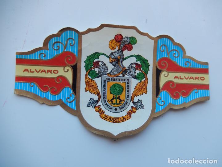 An&eacute;is de charuto de cole&ccedil;&atilde;o: VITOLA ALVARO -COLECCION HER&Aacute;LDICA SERIE II - APELLIDO ZORRILLA - 13X7 CM