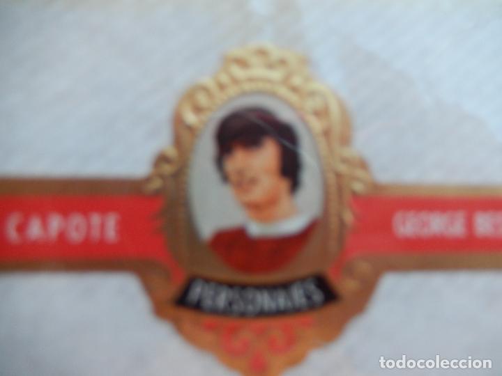 Vitolas de colecci&oacute;n: GEORGE BEST - VITOLA CAPOTE - PERSONAJES.