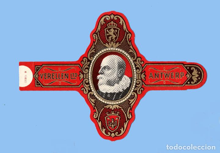 Collection cigar bands: Vitola semigigante antigua - Marca ANTWERP VERELEN LTD. (B&eacute;lgica). (12,5 cms) # 2