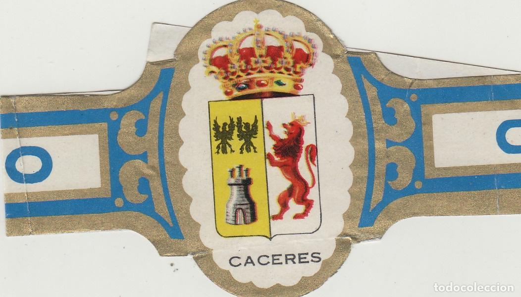 Collection cigar bands: VITOLA CENTEN CUBANO ESCUDOS - C&Agrave;CERES - 22 cm largo , doblada por alas . fotos ambas caras