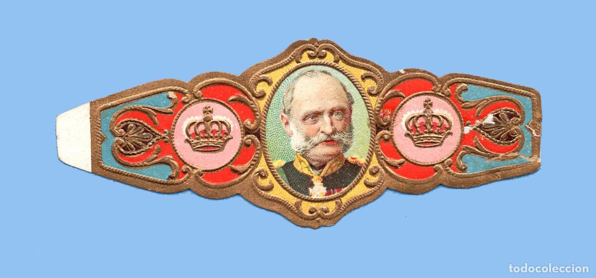 An&eacute;is de charuto de cole&ccedil;&atilde;o: VITOLA ANTIGUA - SIN MARCA - TEM&Aacute;TICA CASAS REALES E IMPERIOS -JORGE DE SAJONIA