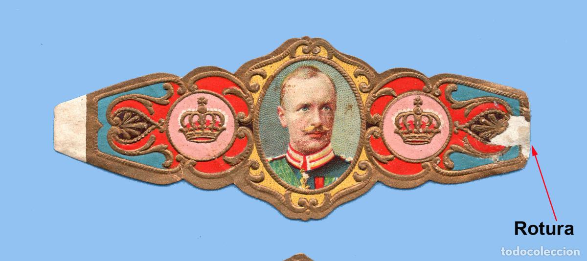 An&eacute;is de charuto de cole&ccedil;&atilde;o: VITOLA ANTIGUA - SIN MARCA - TEM&Aacute;TICA CASAS REALES E IMPERIOS - FEDERICO AUGUSTO III DE SAJONIA