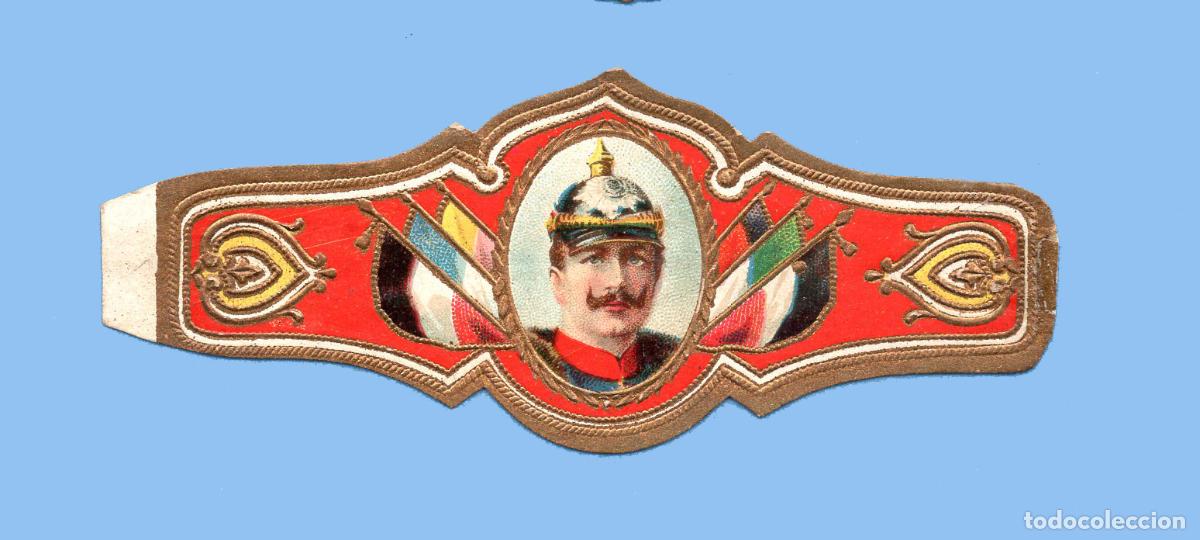 An&eacute;is de charuto de cole&ccedil;&atilde;o: VITOLA ANTIGUA - SIN MARCA - TEM&Aacute;TICA CASAS REALES E IMPERIOS - EL EMPERADOR GUILLERMO II (ALEMANIA)