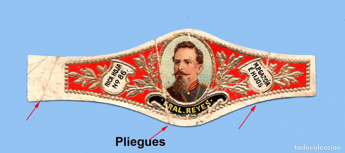 An&eacute;is de charuto de cole&ccedil;&atilde;o: VITOLA ANTIGUA - MARCA LA RICA HOJA. M.P. GARCIA E HIJOS (M&Eacute;XICO) - EL GENERAL REYES