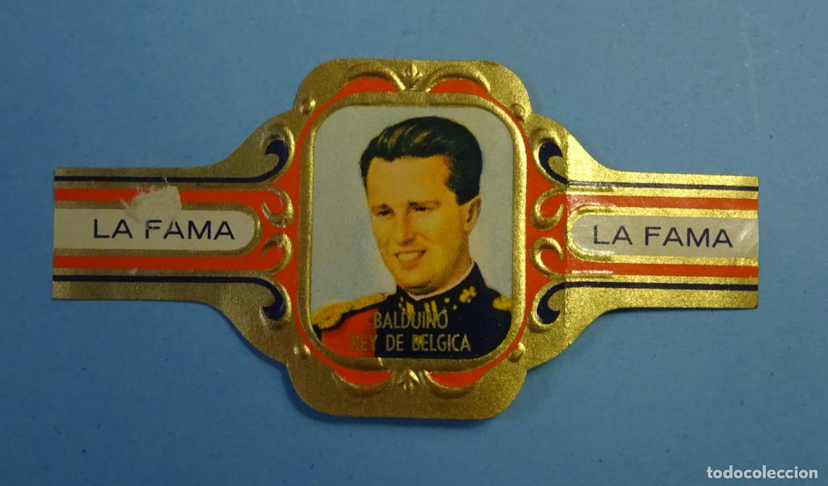 Vitolas de colecci&oacute;n: VITOLA LA FAMA - BALDUINO REY DE B&Eacute;LGICA - Foto 1