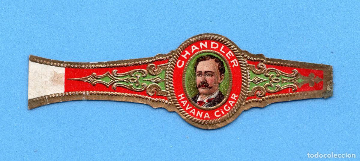 An&eacute;is de charuto de cole&ccedil;&atilde;o: VITOLA ANTIGUA - PROCEDENCIA USA - CHANDLER HAVANA CIGAR - TEM&Aacute;TICA PERSONAJES MASCULINOS