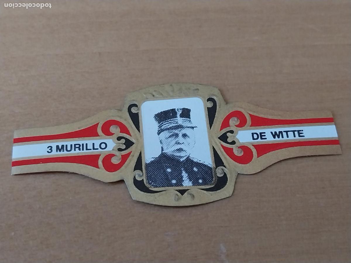 An&eacute;is de charuto de cole&ccedil;&atilde;o: PRIMERA GUERRA MUNDIAL MILITAR GENERAL WITTE BELGICA VITOLA MURILLO 6,5CM LARGO