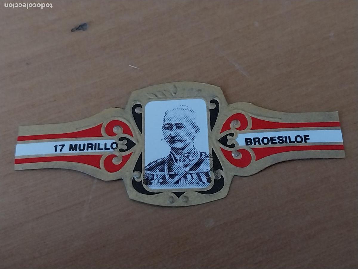 An&eacute;is de charuto de cole&ccedil;&atilde;o: PRIMERA GUERRA MUNDIAL MILITAR GENERAL RUSIA BROESILOF VITOLA MURILLO 6,5CM LARGO *