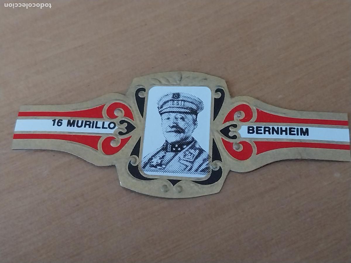 An&eacute;is de charuto de cole&ccedil;&atilde;o: PRIMERA GUERRA MUNDIAL MILITAR GENERAL BERNHEIM VITOLA MURILLO 6,5CM LARGO *