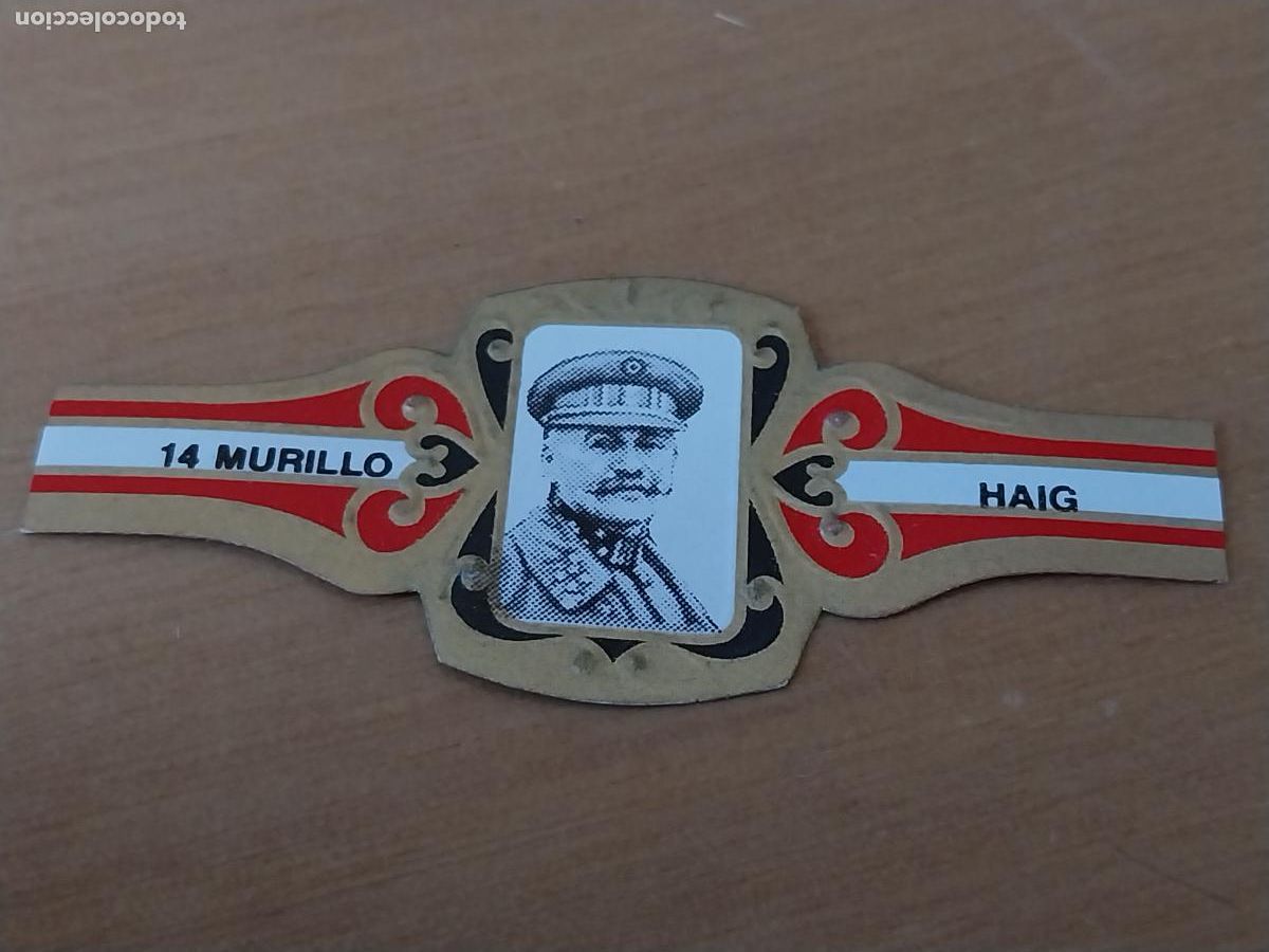 An&eacute;is de charuto de cole&ccedil;&atilde;o: PRIMERA GUERRA MUNDIAL MILITAR GENERAL HAIG VITOLA MURILLO 6,5CM LARGO *