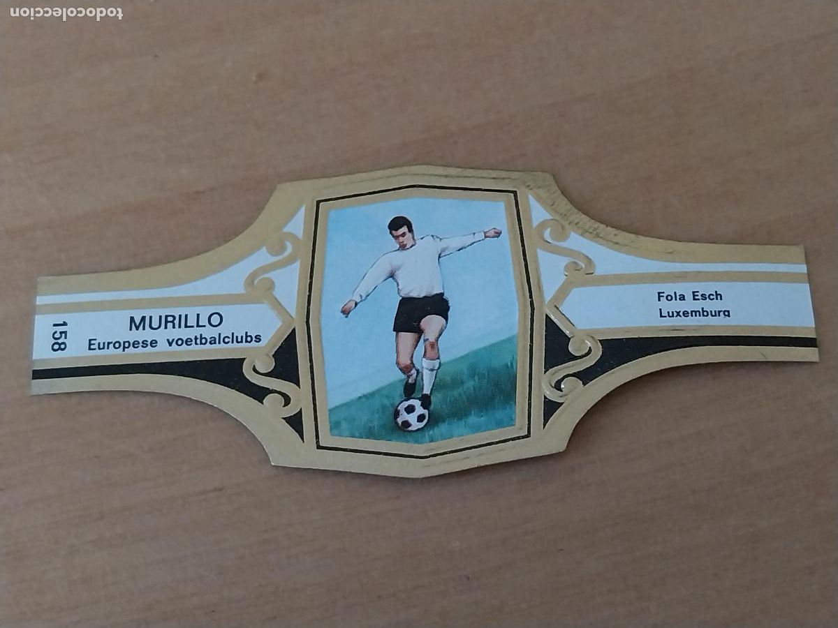 Collection cigar bands: FOLA ESCH LUXEMBURGO FUTBOL TEAM VITOLA PROMO TABACO MURILLO 6,5CM VINTAGE ORIGINAL