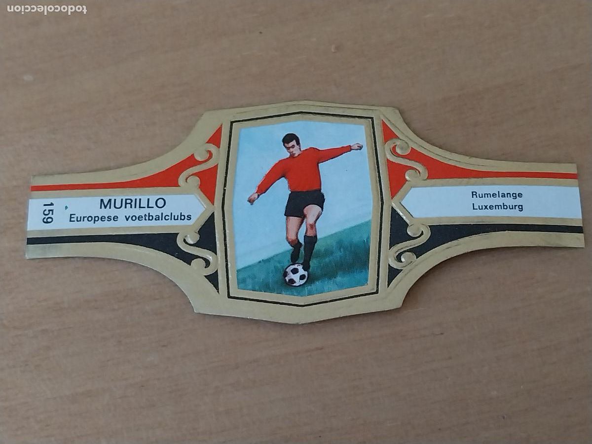 Collection cigar bands: RUMELANGE LUXEMBURGO FUTBOL TEAM VITOLA PROMO TABACO MURILLO 6,5CM VINTAGE ORIGINAL