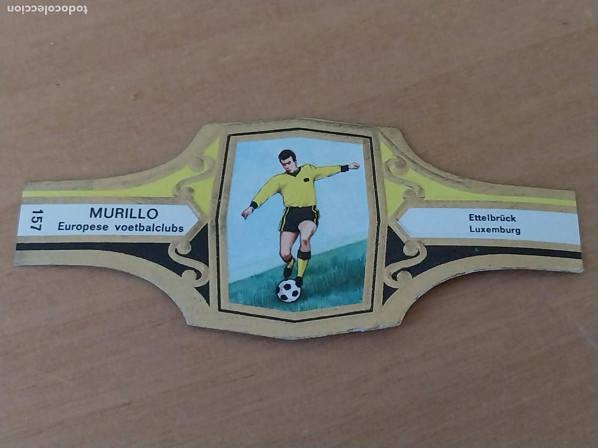 Collection cigar bands: ETTELBRUECK LUXEMBURGO FUTBOL TEAM VITOLA PROMO TABACO MURILLO 6,5CM VINTAGE ORIGINAL