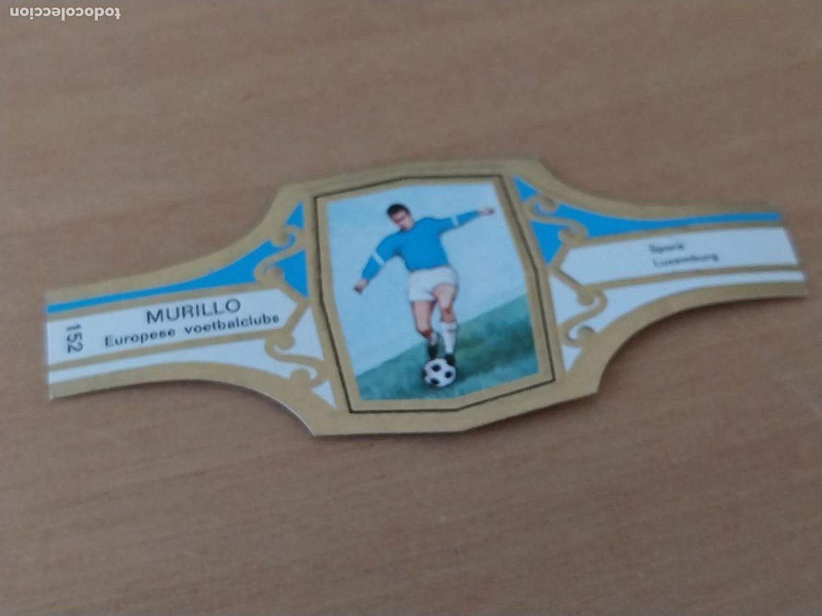 Collection cigar bands: LUXEMBURGO FUTBOL TEAM VITOLA PROMO TABACO MURILLO 6,5CM VINTAGE ORIGINAL