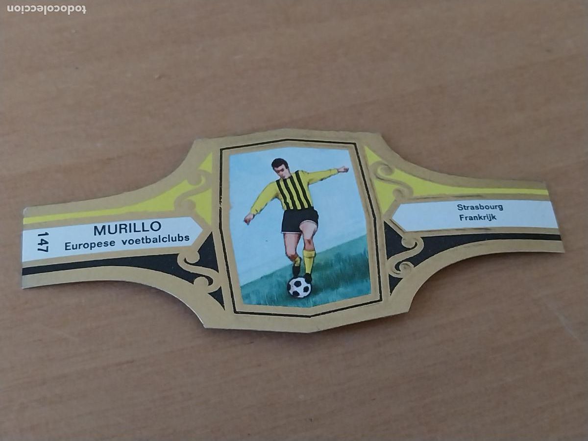 Collection cigar bands: STRASBOURG FRANCIA FUTBOL TEAM VITOLA PROMO TABACO MURILLO 6,5CM VINTAGE ORIGINAL
