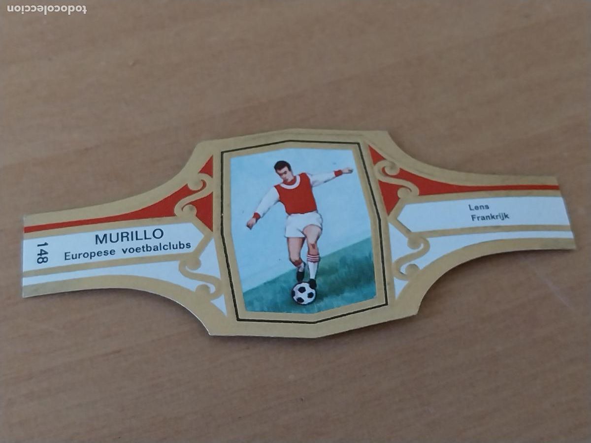 Collection cigar bands: LENS FRANCIA FUTBOL TEAM VITOLA PROMO TABACO MURILLO 6,5CM VINTAGE ORIGINAL