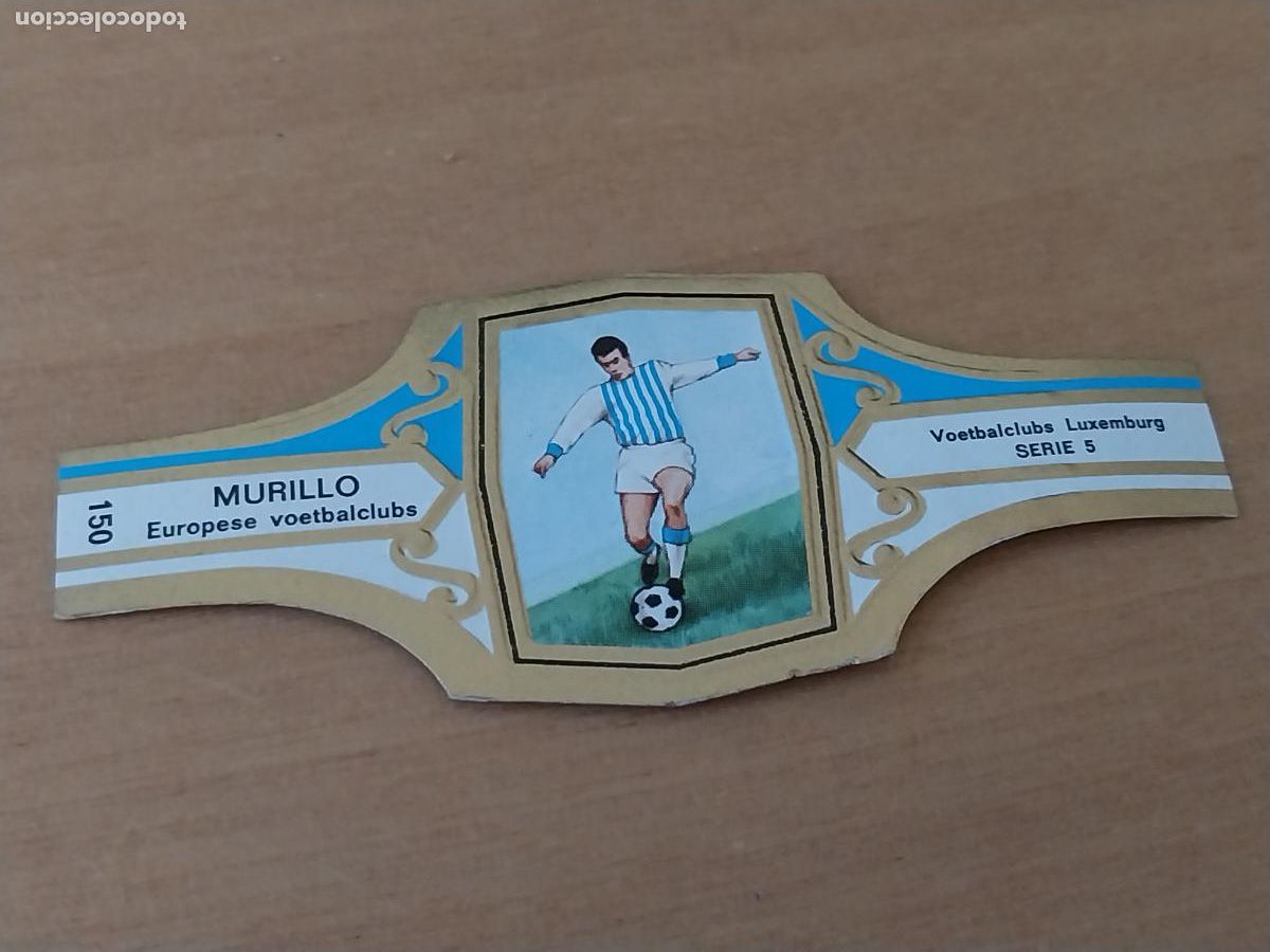 Collection cigar bands: FUTBOL CLUBS LUXEMBURGO FUTBOL TEAM VITOLA PROMO TABACO MURILLO 6,5CM VINTAGE ORIGINAL