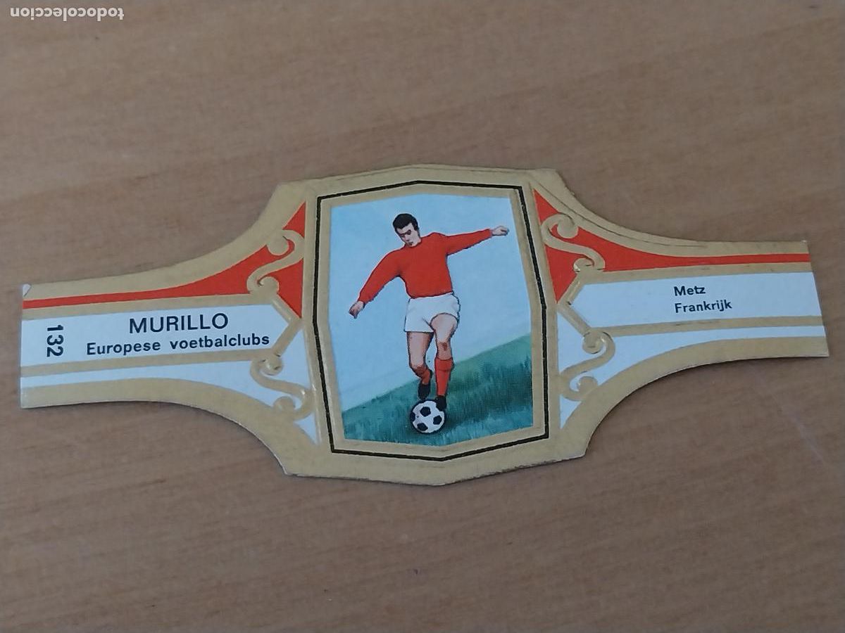 Collection cigar bands: METZ FRANCIA * FUTBOL TEAM VITOLA PROMO TABACO MURILLO 6,5CM VINTAGE ORIGINAL