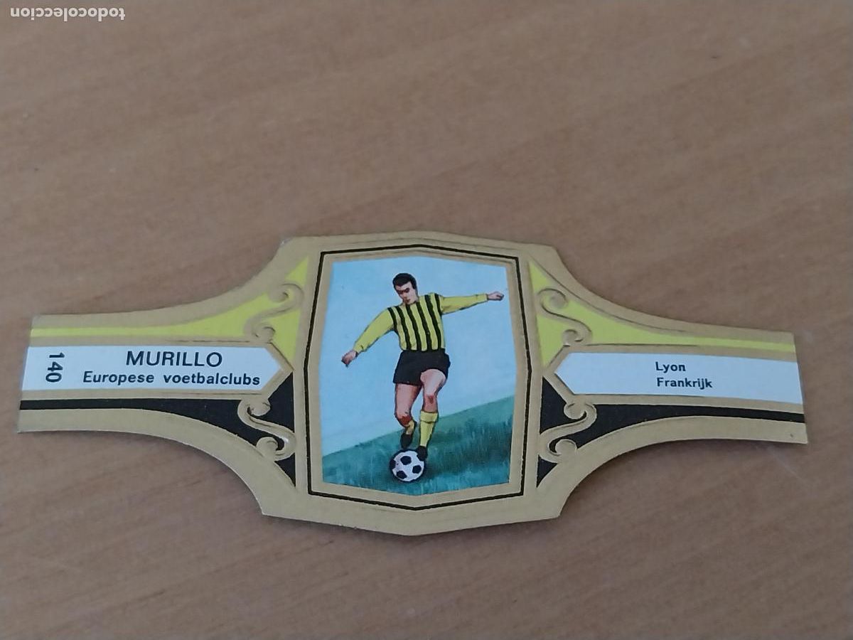 Collection cigar bands: LYON FRANCIA * FUTBOL TEAM VITOLA PROMO TABACO MURILLO 6,5CM VINTAGE ORIGINAL
