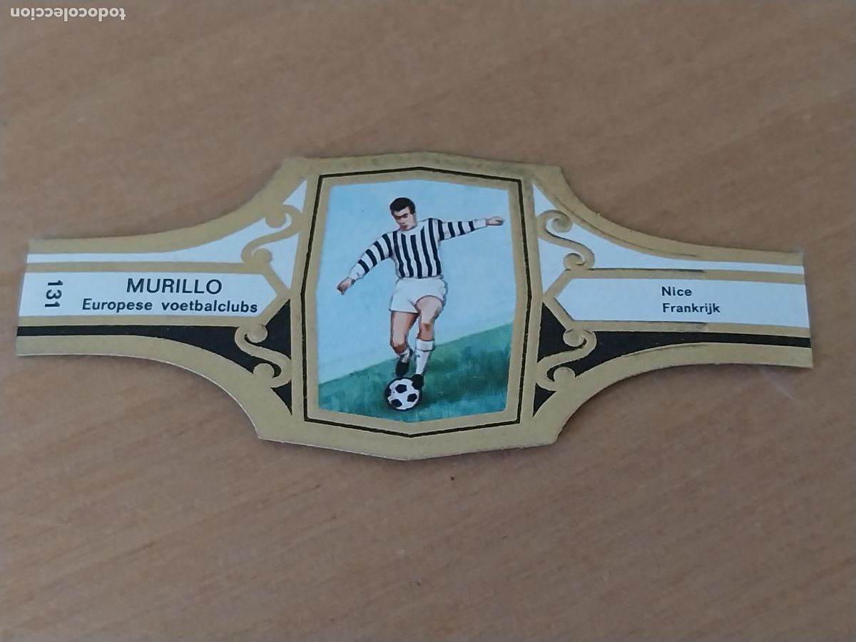 Collection cigar bands: NICE FRANCIA * FUTBOL TEAM VITOLA PROMO TABACO MURILLO 6,5CM VINTAGE ORIGINAL