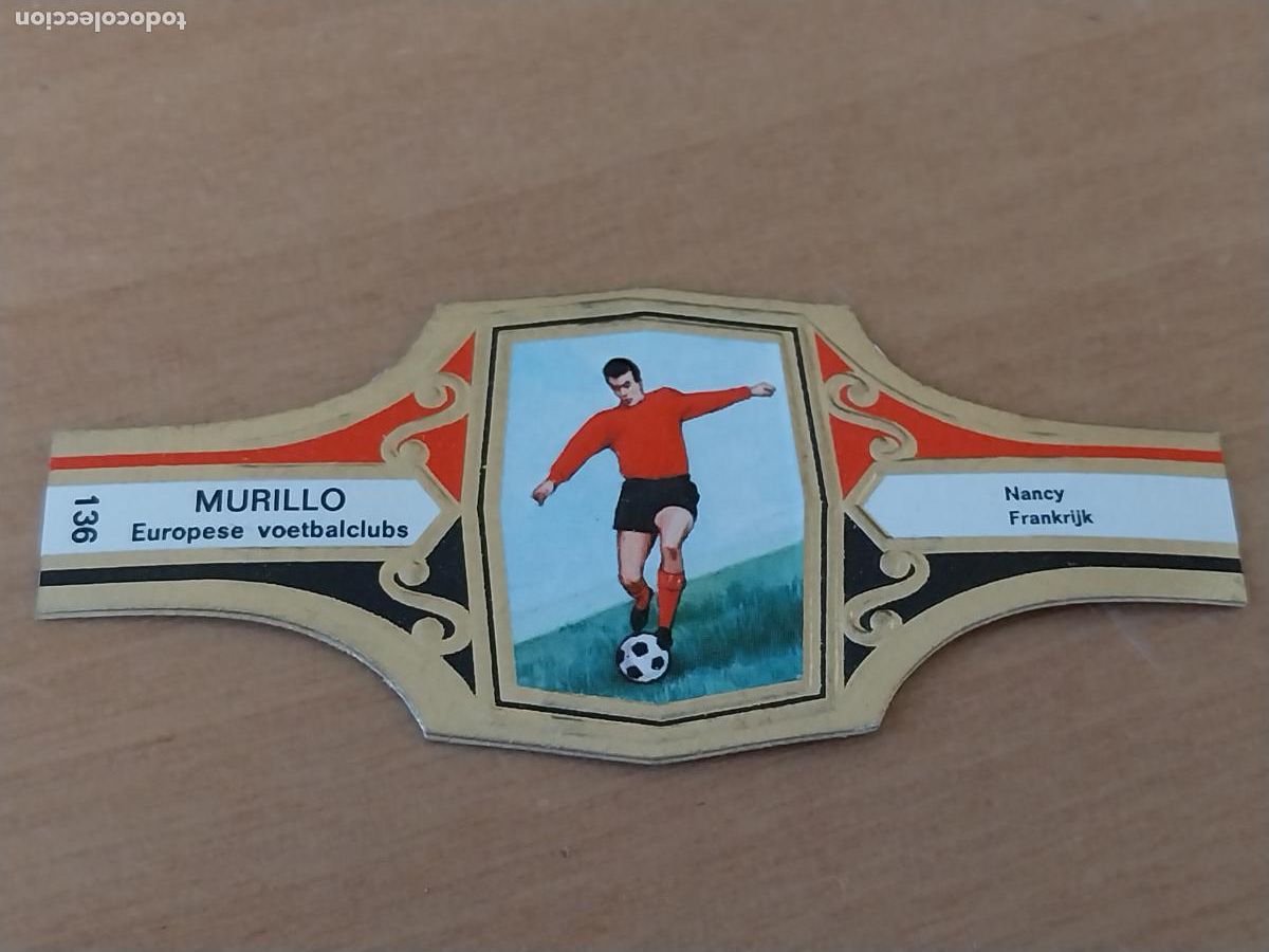 Collection cigar bands: NANCY FRANCIA * FUTBOL TEAM VITOLA PROMO TABACO MURILLO 6,5CM VINTAGE ORIGINAL