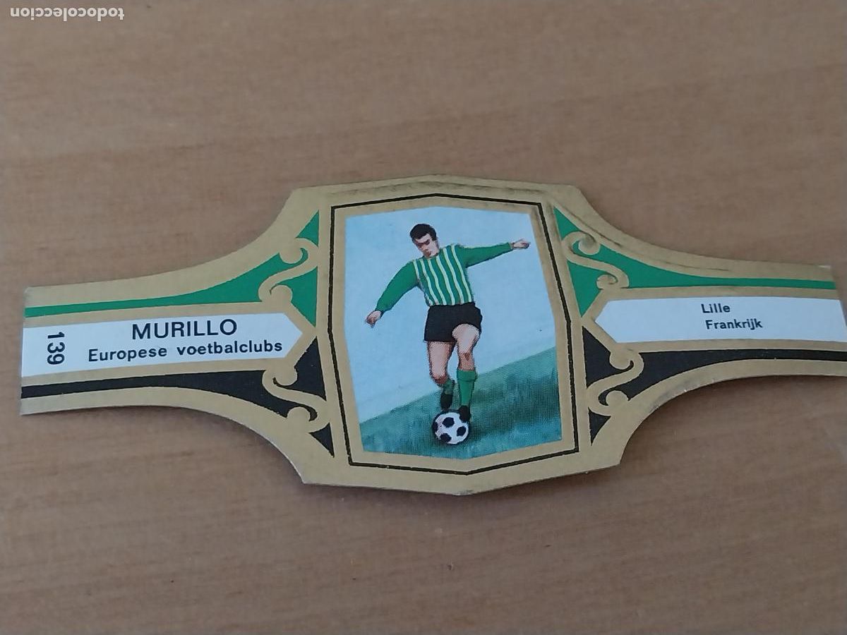 Collection cigar bands: LILLE FRANCIA * FUTBOL TEAM VITOLA PROMO TABACO MURILLO 6,5CM VINTAGE ORIGINAL