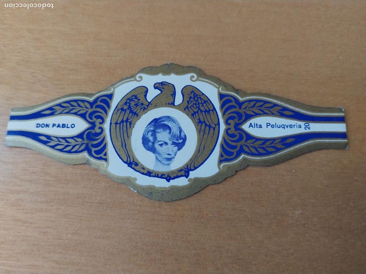 Bagues de cigare de collection: ALTA PELUQUERIA 12 PROMO VITOLA TABACO VINTAGE ORIGINAL 8CM LARGO