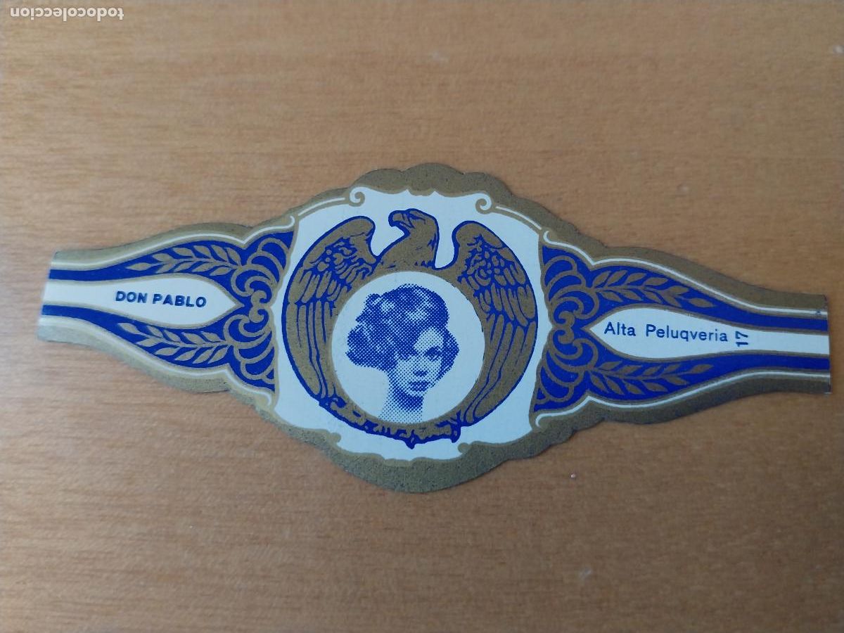 Vitolas de colecci&oacute;n: ALTA PELUQUERIA 17 PROMO VITOLA TABACO VINTAGE ORIGINAL 8CM LARGO