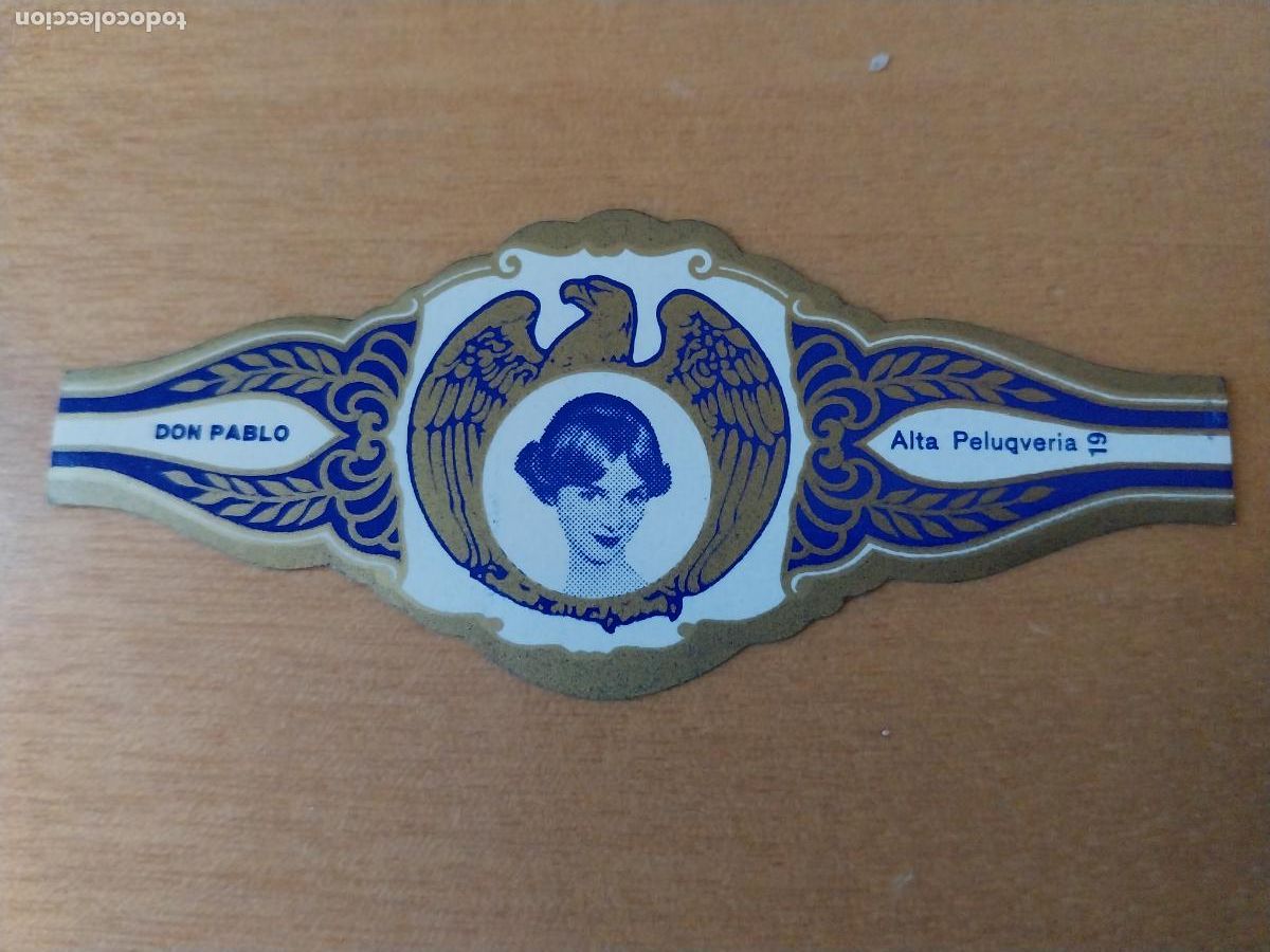 Vitolas de colecci&oacute;n: ALTA PELUQUERIA 19 PROMO VITOLA TABACO DON PABLO VINTAGE ORIGINAL 8CM LARGO