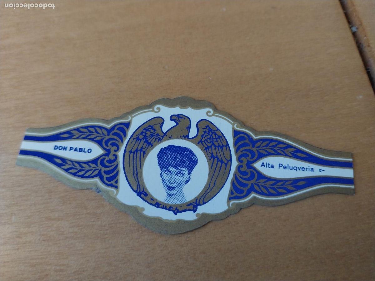 Vitolas de colecci&oacute;n: ALTA PELUQUERIA 7 PROMO VITOLA TABACO DON PABLO VINTAGE ORIGINAL 8CM LARGO