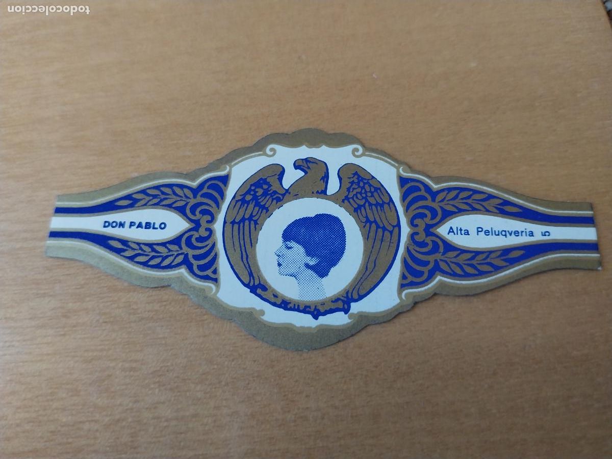 Vitolas de colecci&oacute;n: ALTA PELUQUERIA 5 PROMO VITOLA TABACO DON PABLO VINTAGE ORIGINAL 8CM LARGO