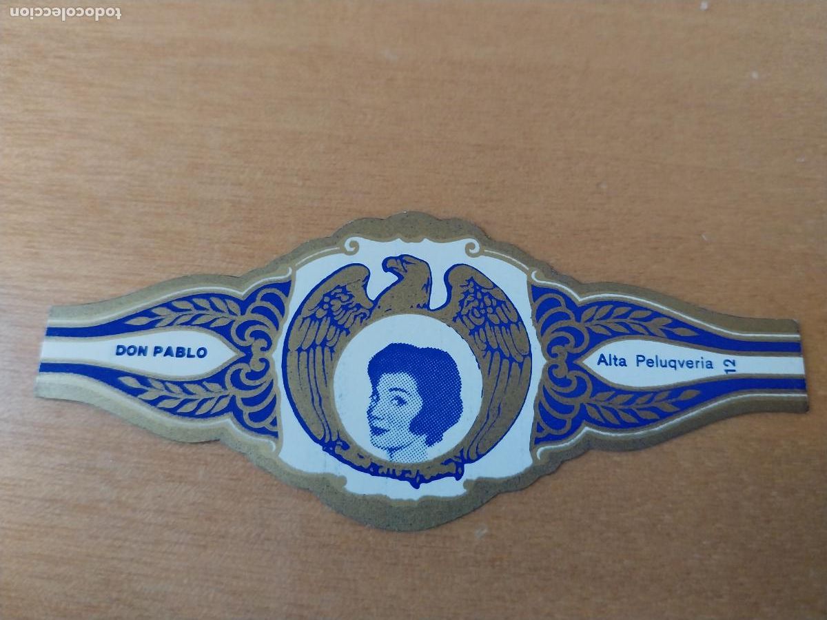 Vitolas de colecci&oacute;n: ALTA PELUQUERIA 12 PROMO VITOLA TABACO DON PABLO VINTAGE ORIGINAL 8CM LARGO