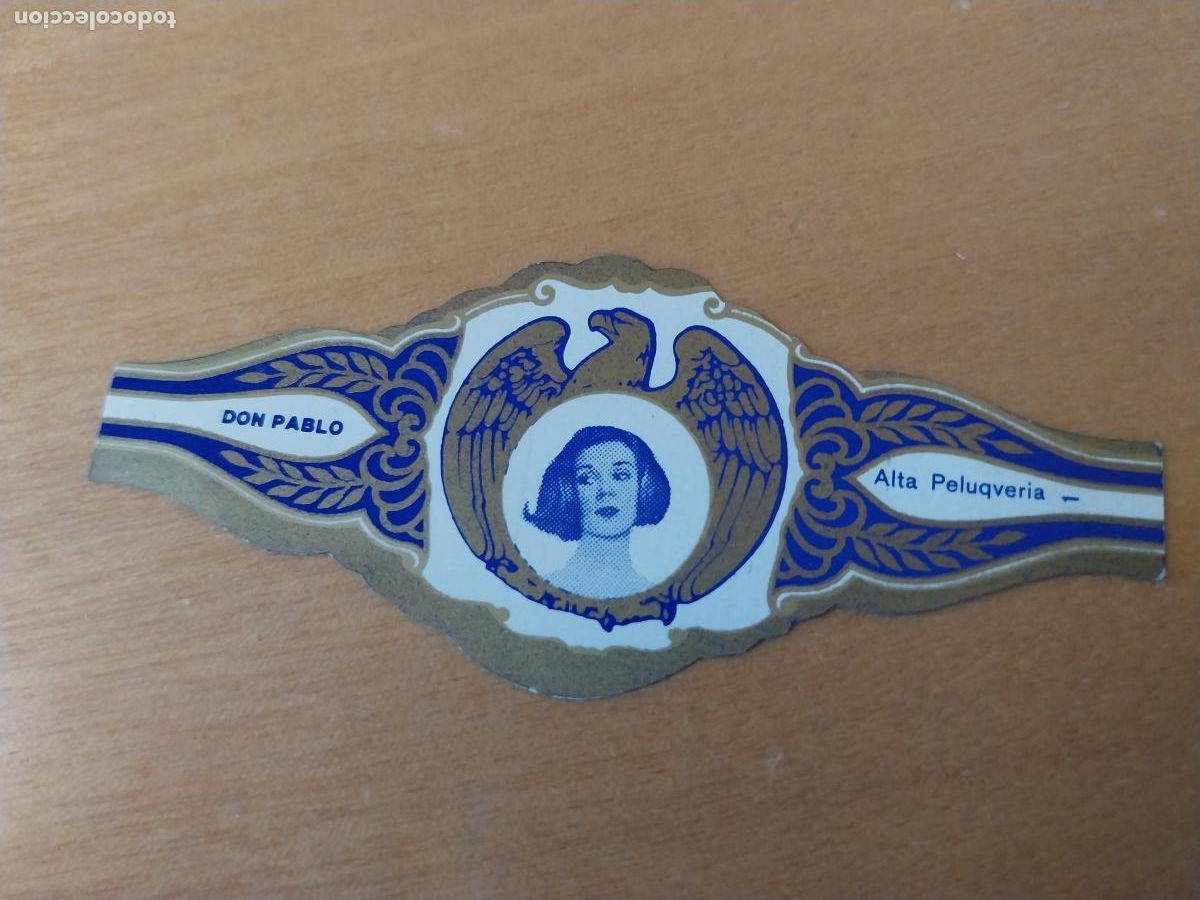 Vitolas de colecci&oacute;n: ALTA PELUQUERIA 1 PROMO VITOLA TABACO DON PABLO VINTAGE ORIGINAL 8CM LARGO