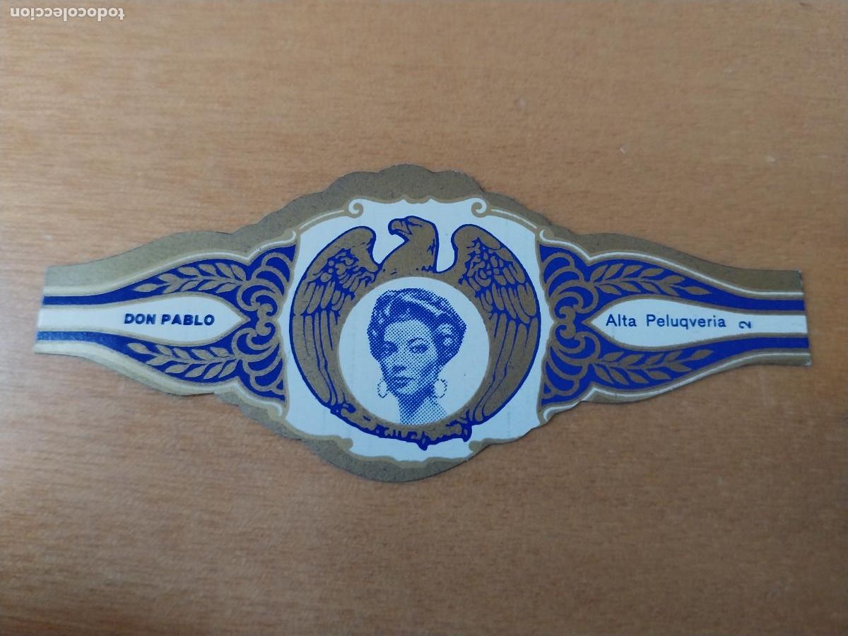 Vitolas de colecci&oacute;n: ALTA PELUQUERIA 2 PROMO VITOLA TABACO DON PABLO VINTAGE ORIGINAL 8CM LARGO