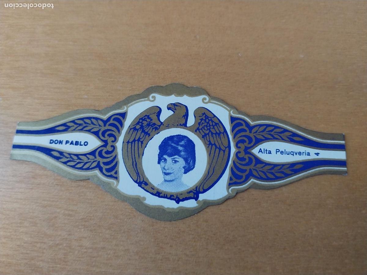 Vitolas de colecci&oacute;n: ALTA PELUQUERIA 4 PROMO VITOLA TABACO DON PABLO VINTAGE ORIGINAL 8CM LARGO