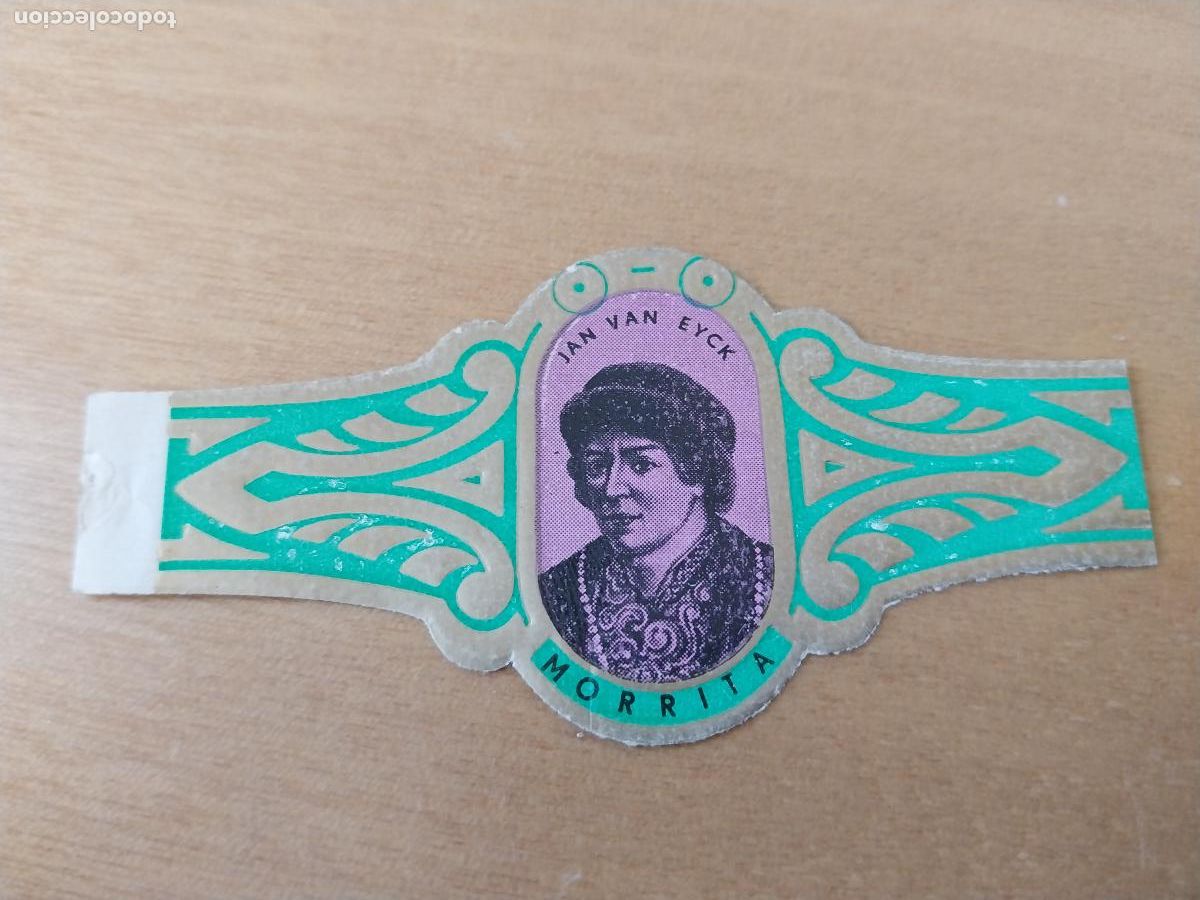 An&eacute;is de charuto de cole&ccedil;&atilde;o: JAN VAN EYCK VITOLA PROMO TABACO 8CM LARGO ORIGINAL VINTAGE 60&acute;S FONDO VIOLACEO