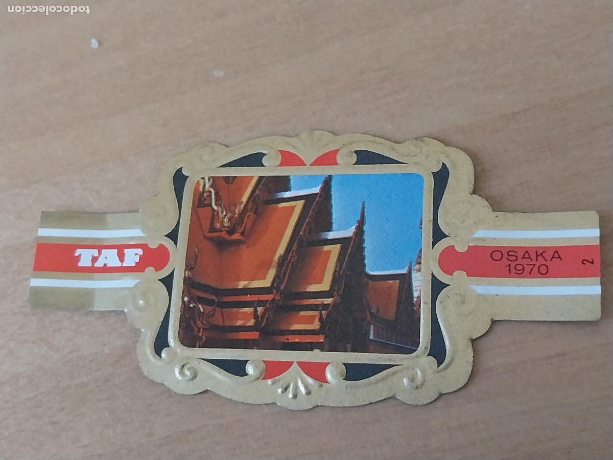 An&eacute;is de charuto de cole&ccedil;&atilde;o: EXPO OSAKA JAPON 1970 PABELLON TAILANDIA PROMO TABACO VITOLA VINTAGE 6,5CM LARGO