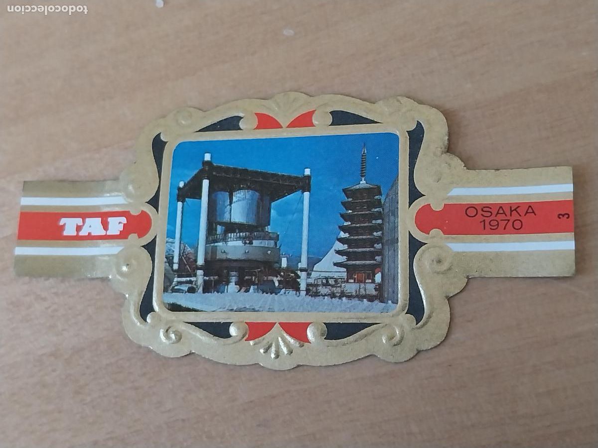 An&eacute;is de charuto de cole&ccedil;&atilde;o: EXPO OSAKA JAPON 1970 PABELLON ELECTRICIDAD PROMO TABACO VITOLA VINTAGE 6,5CM LARGO