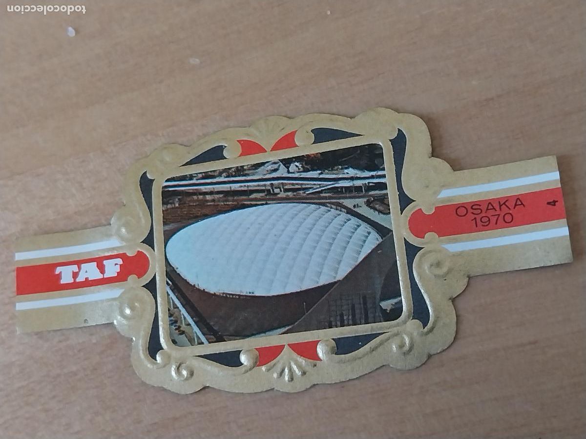 An&eacute;is de charuto de cole&ccedil;&atilde;o: EXPO OSAKA JAPON 1970 PABELLON USA PROMO TABACO VITOLA VINTAGE 6,5CM LARGO