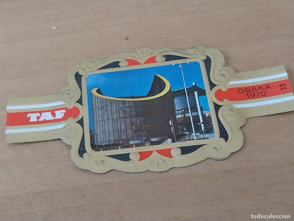 Collection cigar bands: EXPO OSAKA JAPON 1970 PABELLON SUNTORY PROMO TABACO VITOLA VINTAGE 6,5CM LARGO