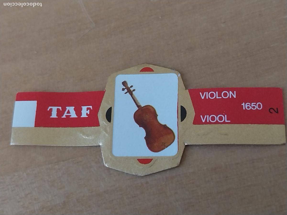 Collection cigar bands: VIOLA VIOOL INSTRUMENTOS CUERDA PROMO TABACO VITOLA ANTIGUA ORIGINAL 5CM
