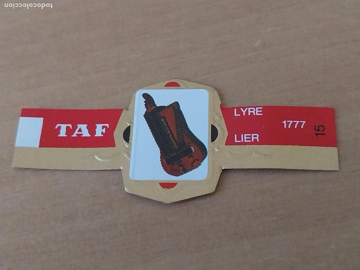 Bagues de cigare de collection: LYRE 15 LIRA INSTRUMENTOS CUERDA PROMO TABACO VITOLA ANTIGUA ORIGINAL 5CM