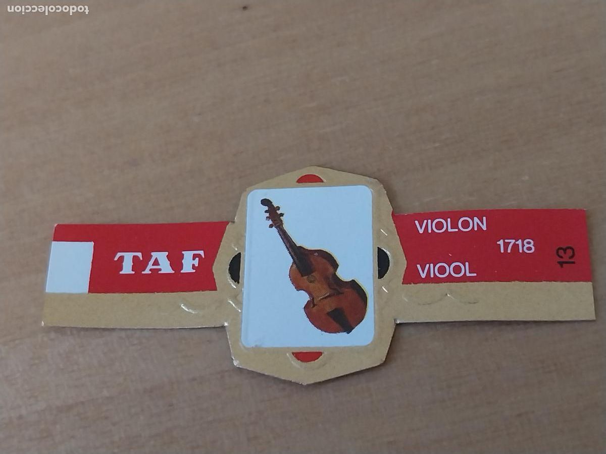 Bagues de cigare de collection: VIOLON 13 INSTRUMENTOS CUERDA PROMO TABACO VITOLA ANTIGUA ORIGINAL 5CM